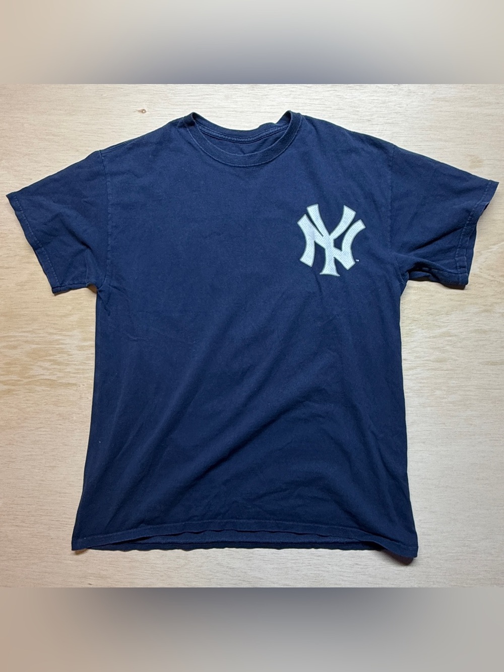 Aaron Judge New York Yankees Majestic Shirt Large Navy Blue MLB Jersey Tee #99
I
